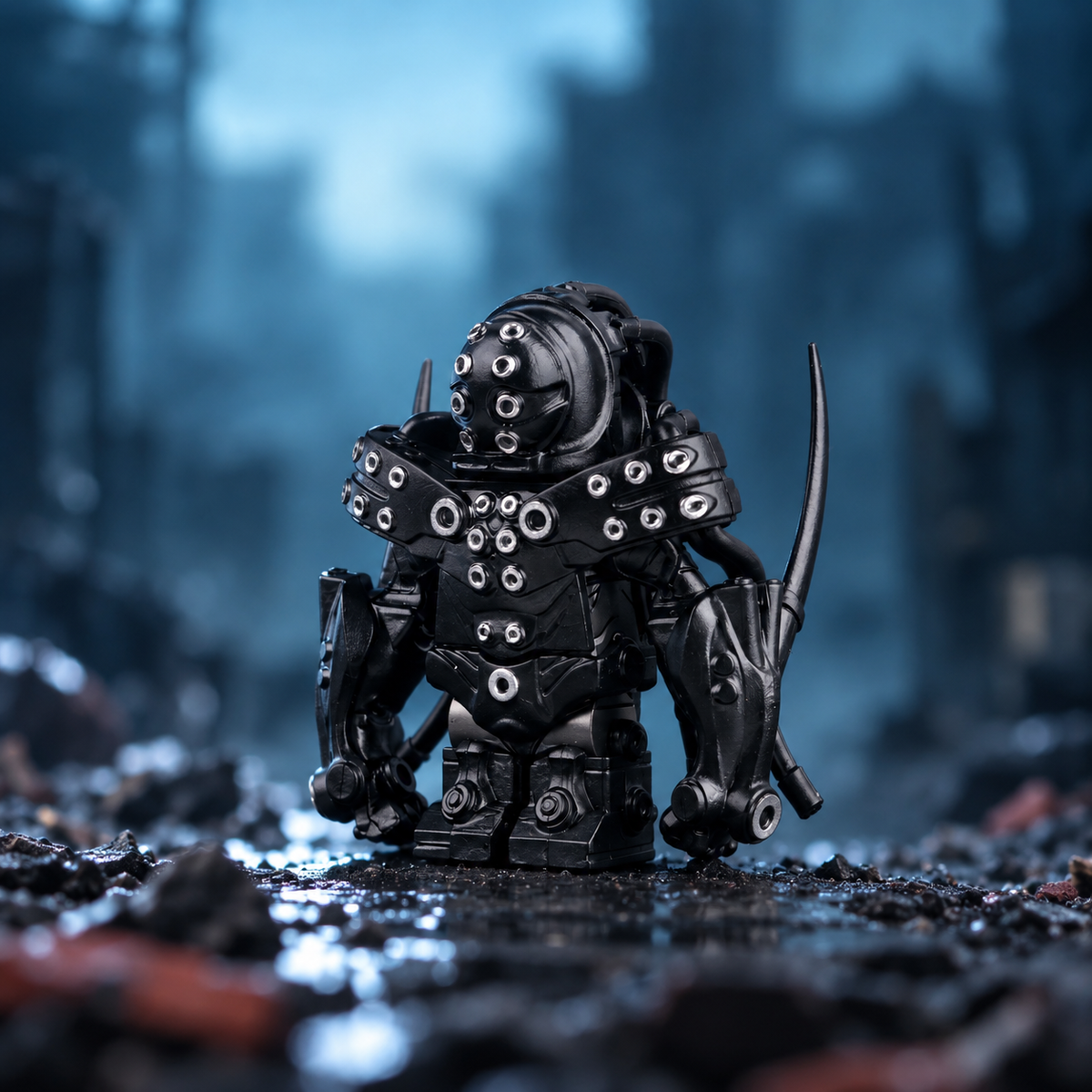 GANTZ Kei Kurono Minifigure – Reinforced Combat Suit | Custom Building Block Figure