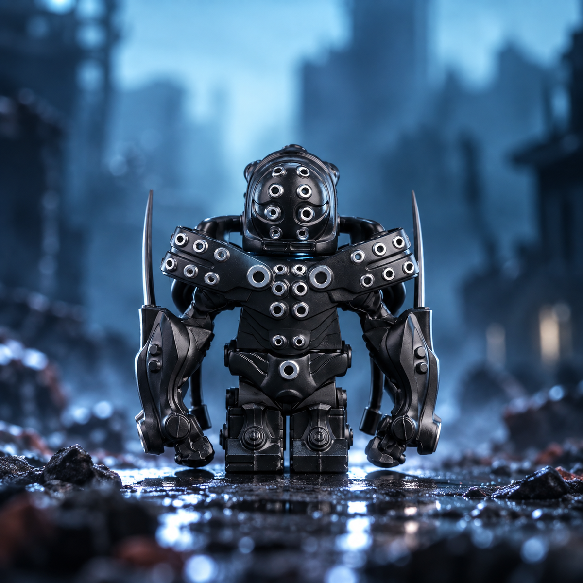 GANTZ Kei Kurono Minifigure – Reinforced Combat Suit | Custom Building Block Figure