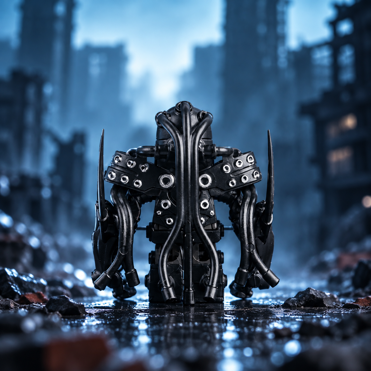 GANTZ Kei Kurono Minifigure – Reinforced Combat Suit | Custom Building Block Figure