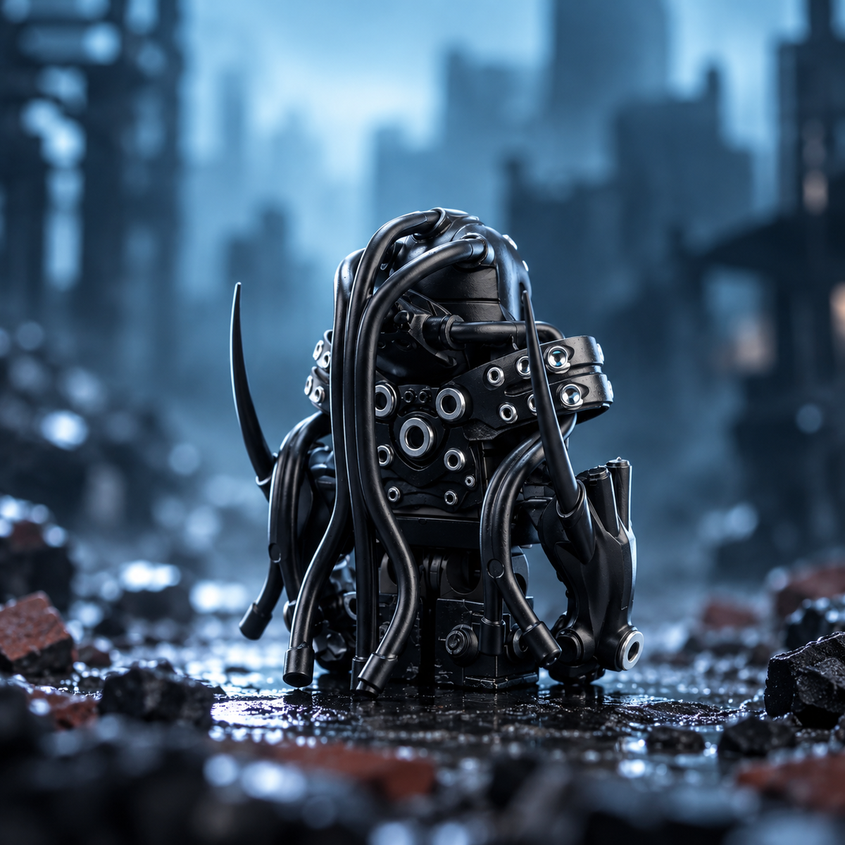 GANTZ Kei Kurono Minifigure – Reinforced Combat Suit | Custom Building Block Figure