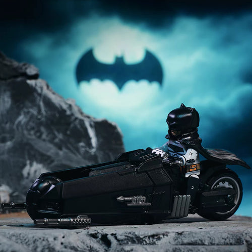 Dark Knight Motorcycle Set | Custom Building Block Figure & Vehicle