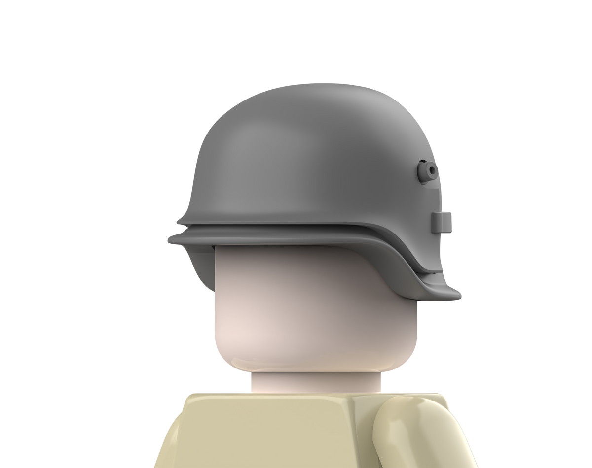 WWI German Stahlhelm with Stirnpanzer | Custom Minifigure Accessory